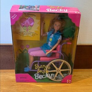 Mattel Share a Smile Becky Doll with Pink and Blue Outfit